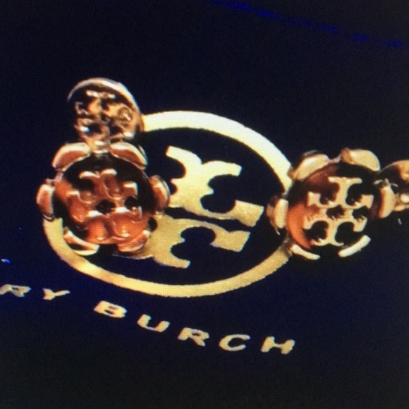💐TORY BURCH TORTOISE STUD EARRINGS 💐 - Picture 3 of 5